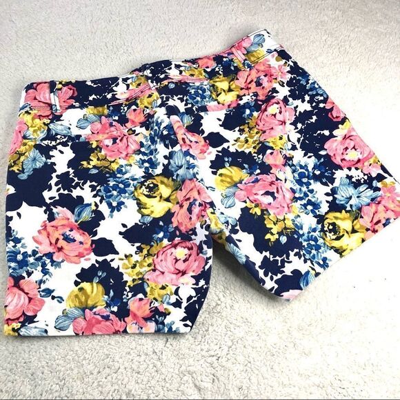 ISAAC MIZRAHI  NY TAILORED SHORTS SPRING FLORAL PRINT - Picture 5 of 7